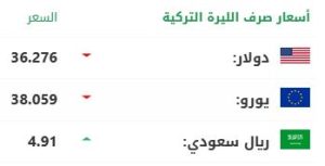 سعر الليرة السورية والتركية مقابل الدولار٤