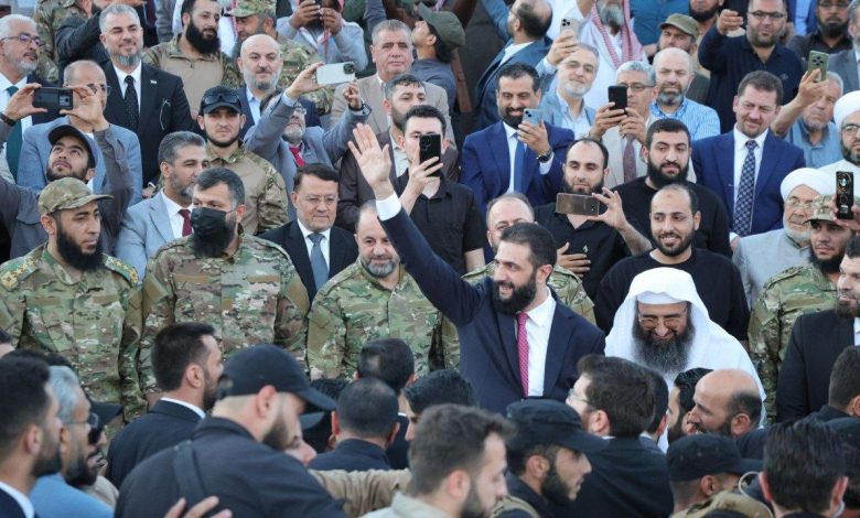 الرئيس الشرع من حلب: انتهت الحرب مع الطغاة وبدأت معركة بناء سوريا الجديدة 1 الرئيس الشرع من حلب