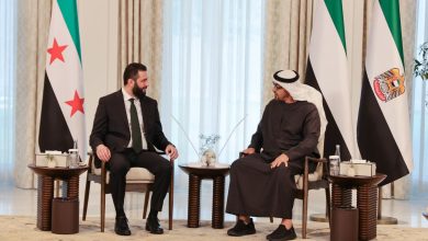 الرئيس الشرع يشيد بموقف الإمارات
