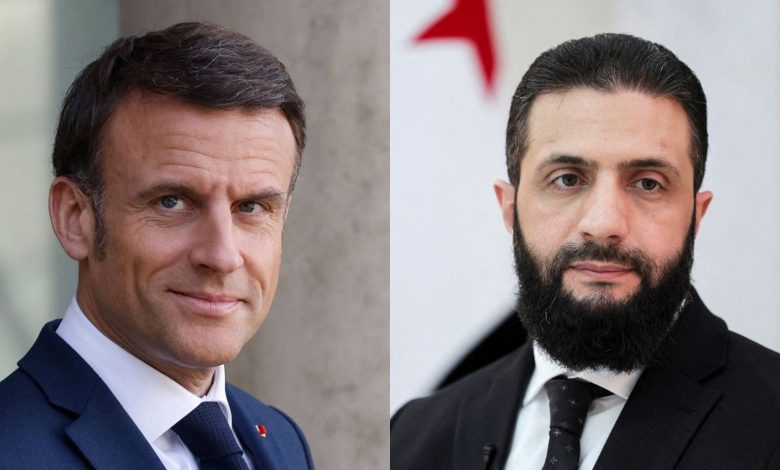 ماكرون يستقبل الرئيس السوري في باريس: دعم فرنسي لسوريا جديدة 1 ماكرون يستقبل الرئيس السوري في باريس