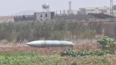 سقوط بقايا صاروخين إيرانيين في ريف درعا