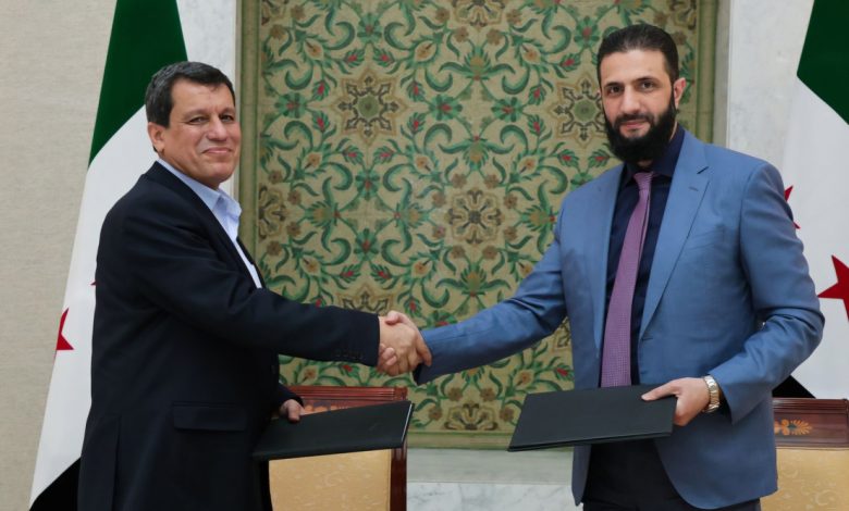 اتفاق آذار بين الحكومة السورية وقسد
