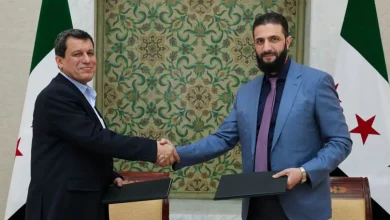 لقاء الرئيس الشرع ومظلوم عبدي وتوم باراك