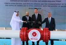 الغاز الأذربيجاني إلى سوريا عبر تركيا