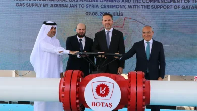 الغاز الأذربيجاني إلى سوريا عبر تركيا