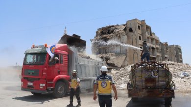 إزالة الأنقاض في 16 حيًا بحلب