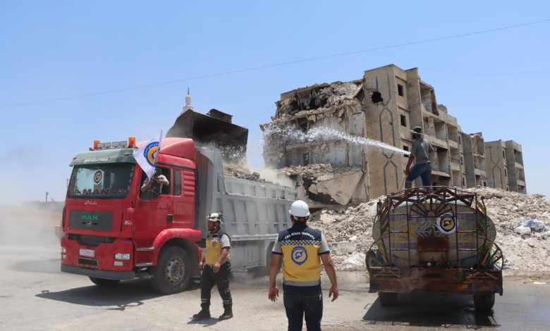 إزالة الأنقاض في 16 حيًا بحلب