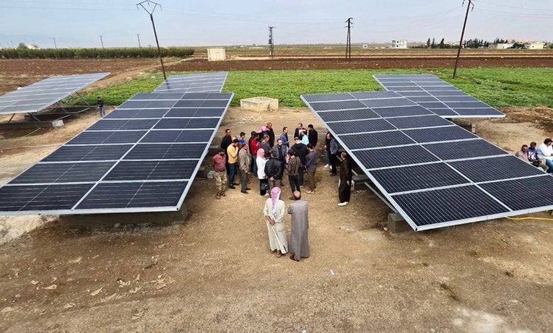 افتتاح آبار مياه بالطاقة الشمسية