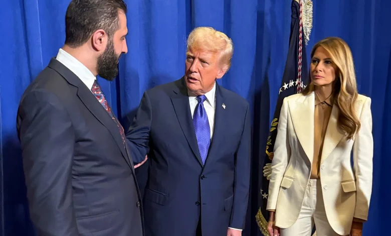 لقاء الرئيس الشرع وترامب في واشنطن