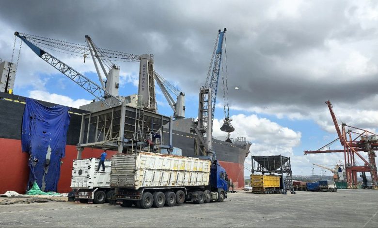 وصول خمس بواخر قمح